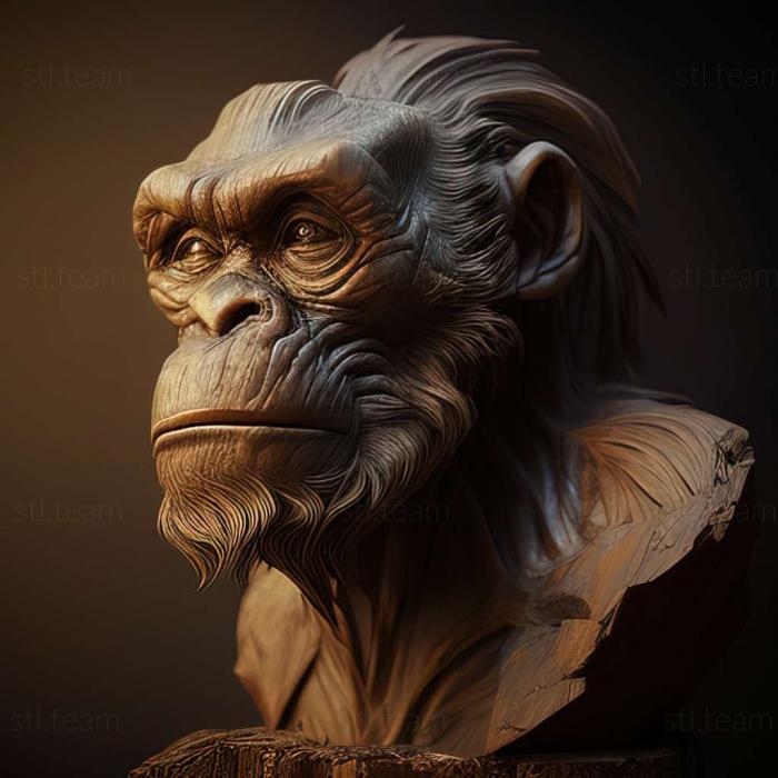 3D модель Propithecus candidus (STL)